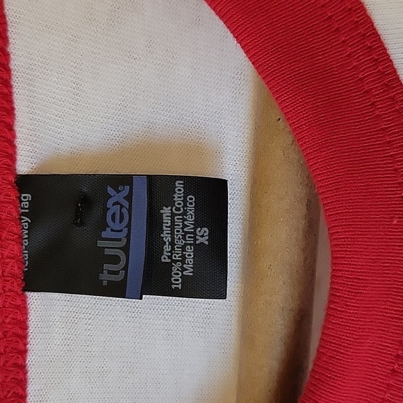 Heinz ketchup Red and White Raglan Shirt size XS NWOT - Picture 6 of 7